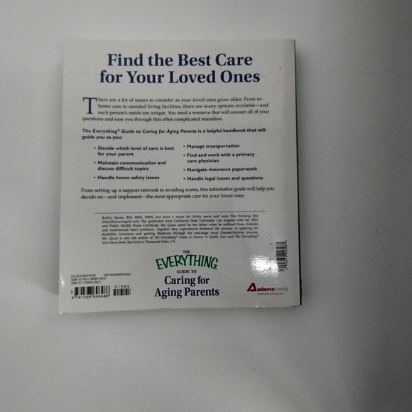 Book The Everything Guide to Caring for Aging Parents-Kathy Quan, RN, BSN, PHN - Picture 2 of 2
